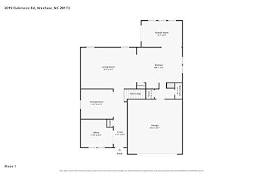 Floor plan 1 for 2019 Oakmere Rd