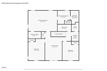 Floor plan 2 for 2019 Oakmere Rd