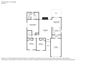 Floor plan 1 for 202 Misty Ridge Trl
