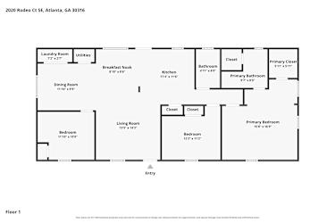 Floor plan 1 for 2020 Rodeo Ct SE