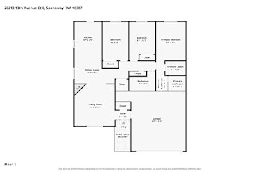Floor plan 1 for 20213 13th Avenue Ct E