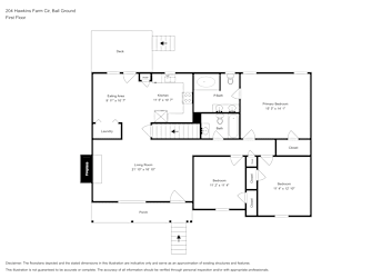 Floor plan 2 for 204 Hawkins Farm Cir