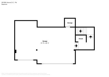 Floor plan 1 for 206 66th Avenue Ct E