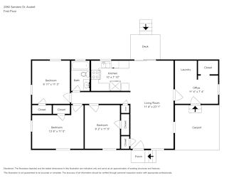 Floor plan 1 for 2060 Sanders Dr