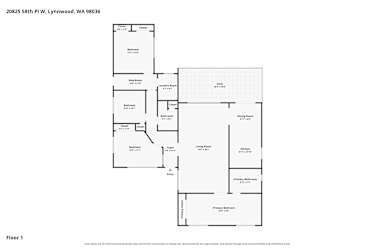 Floor plan 1 for 20825 58th Pl W