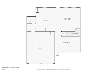 Floor plan 1 for 2089 Boxwood Circle SE