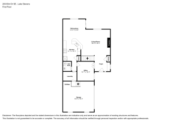 Floor plan 1 for 209 83rd Dr SE
