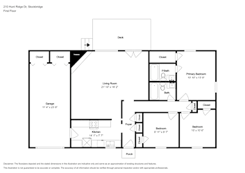 Floor plan 1 for 210 Hunt Ridge Dr