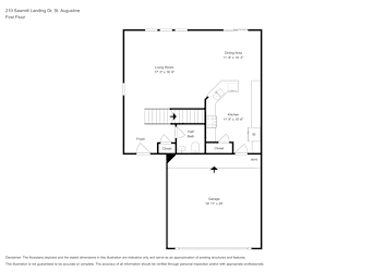 Floor plan 1 for 210 Sawmill Landing Dr
