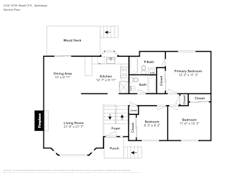 Floor plan 2 for 2102 167th Street Ct E
