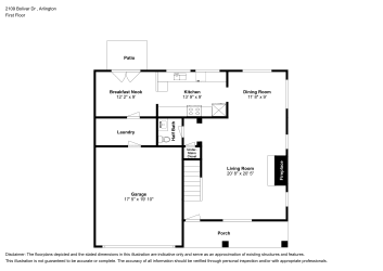 Floor plan 1 for 2109 Bolivar Dr