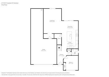 Floor plan 1 for 21130 W Cypress St