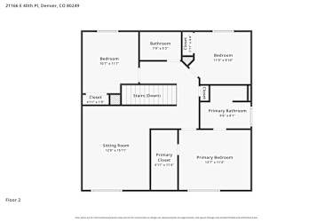 Floor plan 2 for 21166 E 40th Pl