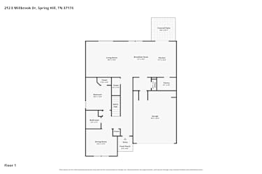 Floor plan 1 for 212 East Millbrook Dr