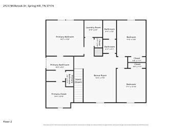 Floor plan 2 for 212 East Millbrook Dr