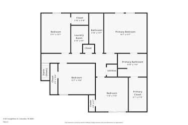 Floor plan 1 for 2126 Youngfellow Dr
