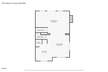 Floor plan 2 for 21411 40th Pl S