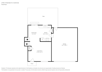 Floor plan 2 for 21501 E Aberdeen Dr