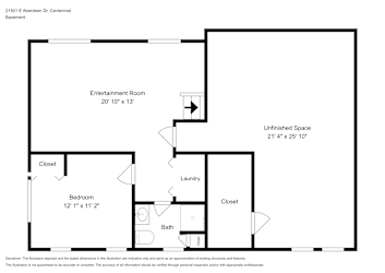 Floor plan 1 for 21501 E Aberdeen Dr