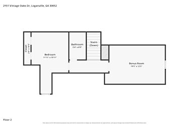 Floor plan 2 for 2151 Vintage Oaks Dr