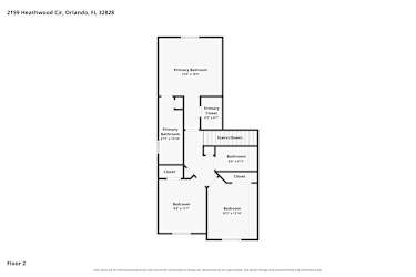 Floor plan 2 for 2159 Heathwood Cir