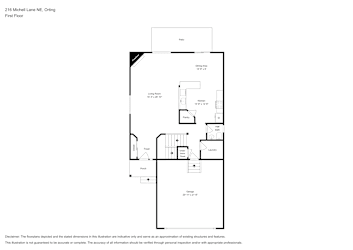 Floor plan 1 for 216 Michell Ln NE