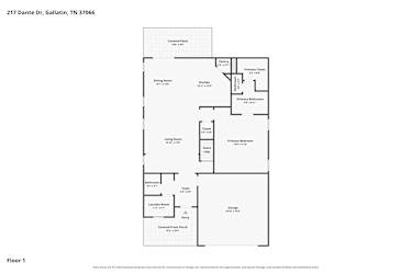 Floor plan 1 for 217 Dante Drive