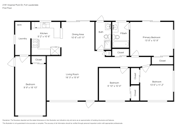 Floor plan 1 for 2181 Imperial Point Dr
