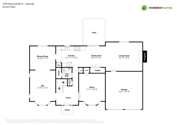 Floor plan 1 for 2185 Rosewood Mill Ct