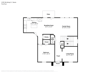Floor plan 1 for 2185 Villa Spring Ct