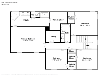 Floor plan 2 for 2185 Villa Spring Ct