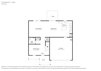 Floor plan 1 for 2202 Blackbird Cir