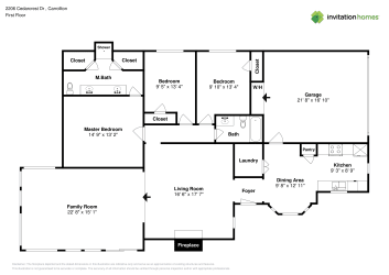 Floor plan 1 for 2206 Cedarcrest Dr