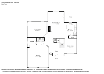 Floor plan 1 for 2207 Corkscrew Way