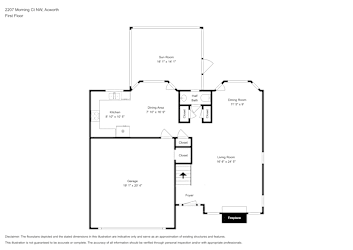 Floor plan 1 for 2207 Morning Ct NW