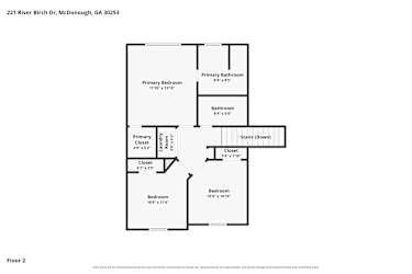 Floor plan 2 for 221 River Birch Dr