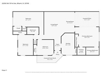 Floor plan 1 for 22250 SW 101st Avenue Rd