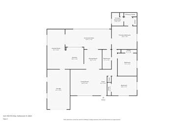 Floor plan 1 for 2231 SW 67th Way