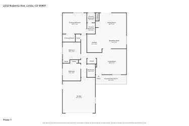 Floor plan 1 for 2232 Roberta Ave