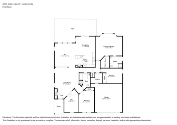 Floor plan 1 for 2234 Justin Lake Dr