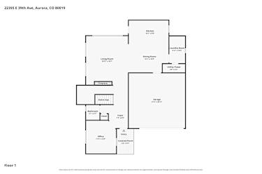 Floor plan 1 for 22355 E 39th Ave