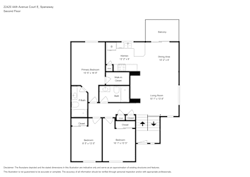 Floor plan 2 for 22420 44th Avenue Ct E