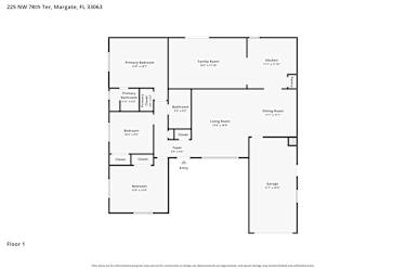 Floor plan 1 for 225 NW 78th Ter