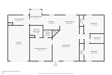 Floor plan 1 for 225 Woodcrest Dr