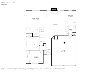 Floor plan 1 for 22635 Leedstown Ln