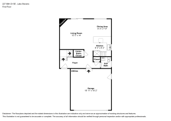 Floor plan 1 for 227 99th Dr SE