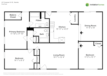 Floor plan 1 for 227 Evergreen Dr SE