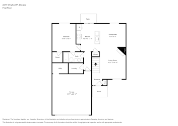 Floor plan 1 for 2277 Wingfoot Pl