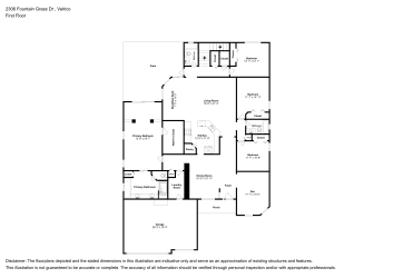 Floor plan 1 for 2306 Fountain Grass Dr