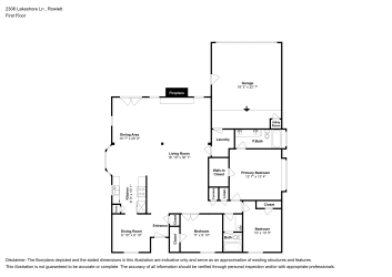 Floor plan 1 for 2306 Lakeshore Ln